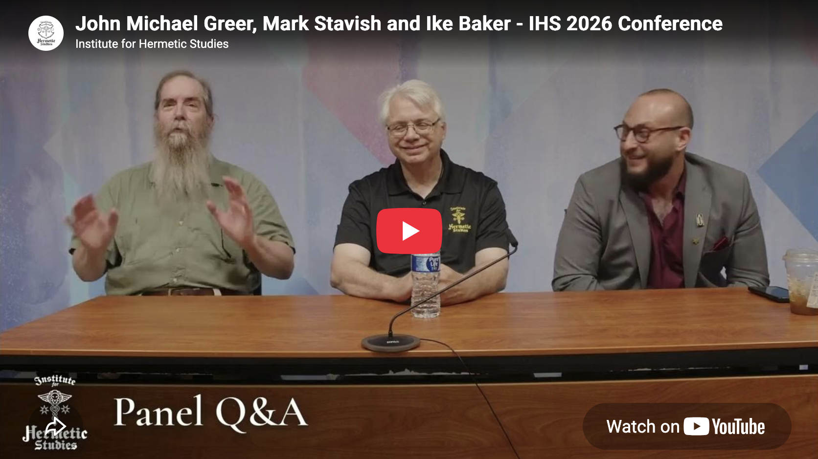 Panel Discussion with John Michael Greer, Mark Stavish, and Ike Baker